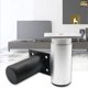 thumbnail image 4 of Patas de mesa de aleación de aluminio, patas de muebles de metal ajustables para encimera, desayuno, bar, escritorio, gabinete de esquina (negro 1 pieza, tamaño: 15 cm) brillar Electrónica, 4 of 5