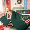 thumbnail image 4 of Manfei Xmas Elegant Snowman 7 Pieces Full Size Bedding Sets,Retro Gift Full Size Bed in a Bag,Xmas Reversible, 4 of 7