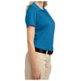 thumbnail image 3 of Yellow Rooster Women's Tech Pique Female Polo T-Shirts Vivid Blue 3XL, 3 of 6