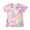 Hot Pink, variant on Uxgjfwu Toddler Boy Summer Girls Boys Fashion Short Sleeve Gradient Print Tops Child Crewneck Summer Casual Loose Tshirt 5-6 Years
