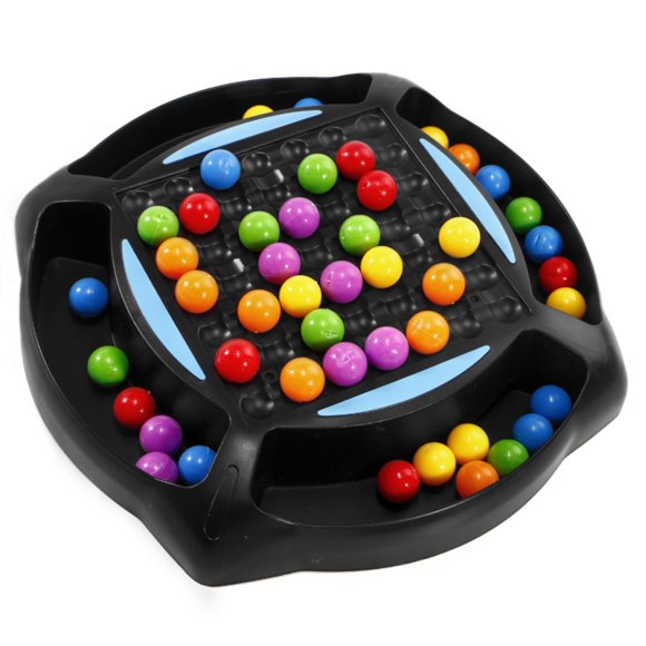 CIMAXIC board game 1 Set Novel Rainbow Ball Elimination Game Child-parent Interaction Toy (Black),8.66"X8.66"X1.97"