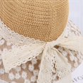 thumbnail image 5 of Womens Beach Sun Straw Hat UV UPF 80+ Travel Foldable Brim Summer UV Hat, 5 of 7