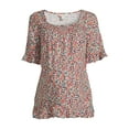 thumbnail image 6 of Destination Maternity Women's Maternity Smocked Woven Top, Sizes S-2XL, 6 of 6