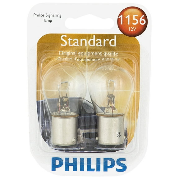 Philips Standard Miniature 1156, Clear, Twist Type, Always Change In Pairs!