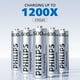 thumbnail image 2 of Paquete de 8 baterías AA de litio recargables y cargador PHILIPS, 2 of 9