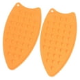 thumbnail image 2 of 2 Pcs Tapis de Repos en Silicone Durable Résistant aux Chocs et à la Chaleur pour Planches à Repasser Orange, 2 of 14