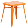 thumbnail image 3 of Flash Furniture 28" Square Metal Cafe Dining Table in Black, 3 of 9