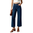 thumbnail image 2 of Admvng Jeans for Women Classic Casual Straight Leg Trousers Denim Long Pants, 2 of 3