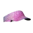 thumbnail image 2 of Easygdp Fun Rainbow Pink Stretchy Visor - Unisex Visor Hat for Men and Women, UPF 50 Sun Protection Visor, Ultra-Light, 2 of 8