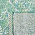 thumbnail image 6 of SAFAVIEH Courtyard Darin Botanical Indoor/Outdoor Runner Rug, Green/Ivory, 2'3" x 8', 6 of 11
