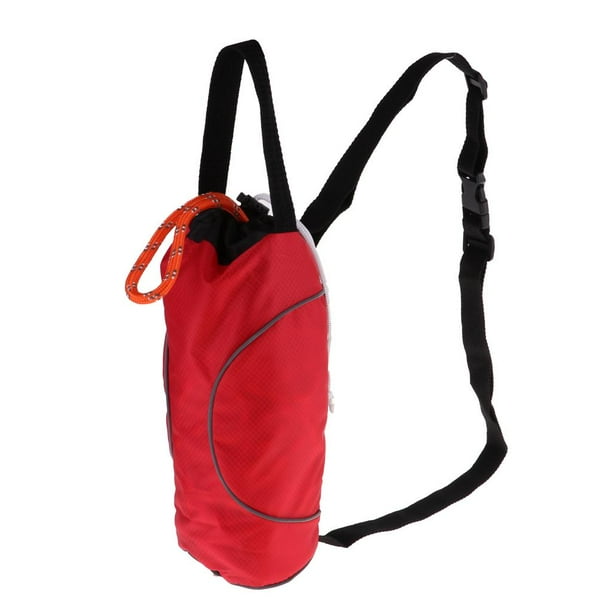 Bolsa de Lanzamiento de Cuerda de Rescate Dispositivo de Flotación Arrojable de Seguridad Cuerda de Resistencia para Kayak, Canotaje Bolsa roja cuerda reflectante 31 metros Macarena Lanzar bolsas de cuerda de rescate