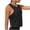 Black, variant on Womens Tank Tops Ruched Cut Out Round Neck Sleeveless Yoga Crop Tops Casual Loose Summer Workout Tanks, Wine L