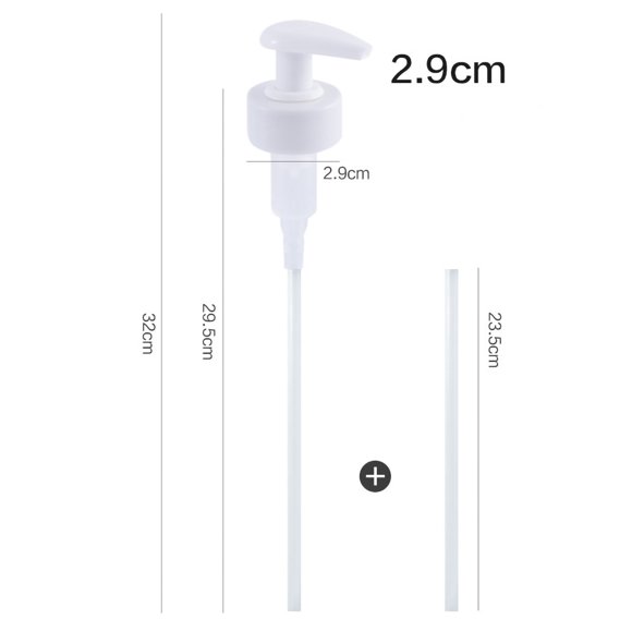 Gallon Pump Dispenser Condiment Bottle Pump Dispenser Plastic Kitchen Supplies For HouseholdWhite Caliber 2.9cm / 1.1in