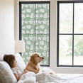 thumbnail image 2 of Static Cling Door Window Covering, Sage Green White Leaves Window Privacy Film Frosted, Spring Pastoral Rustic Botanical UV Blocking Windows Film for Office, Hotel, Bedroom, 29.5 x 78.7 Inches, 2 of 9
