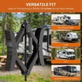 thumbnail image 2 of YIXUAN Heavy Duty X-Shaped Camper Wheel Chock Stabilizer – 2 Sets for RV Travel Trailer, Anti-Move Tire Wheel Chock, Fits 3.5" to 12" Wheel Gaps, 2 of 7