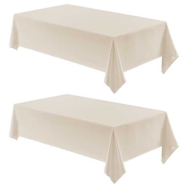 Mantel rectangular Veblandy resistente al agua, 150 x 210 cm, color beige