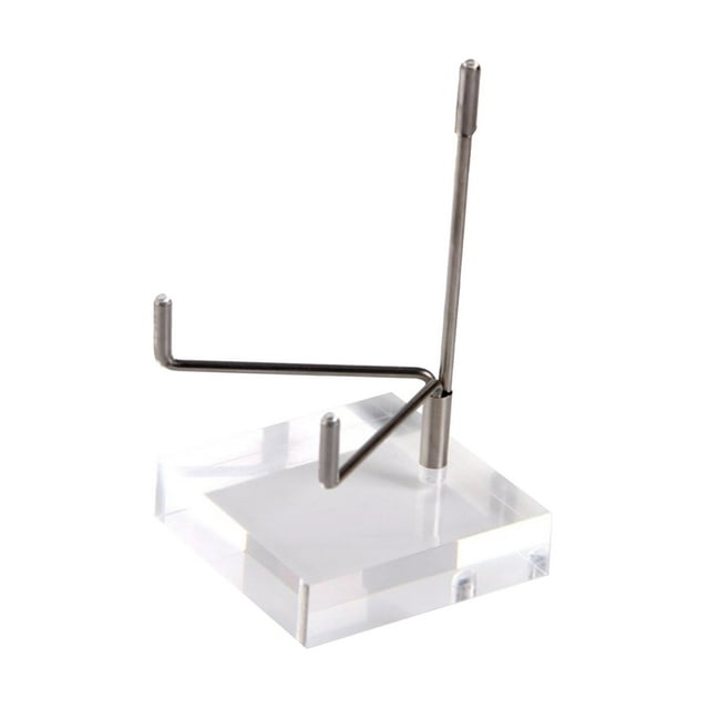 Tachiuwa Clear Acrylic Display Stand Holder Suport for Rocks Geode Agate Square-L