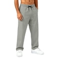 thumbnail image 2 of Dwelliawo Men's Lightweight Athletic Pants Quick Dry Water Resistant Hiking Workout Joggers with Pockets Gray 2xL, 2 of 5