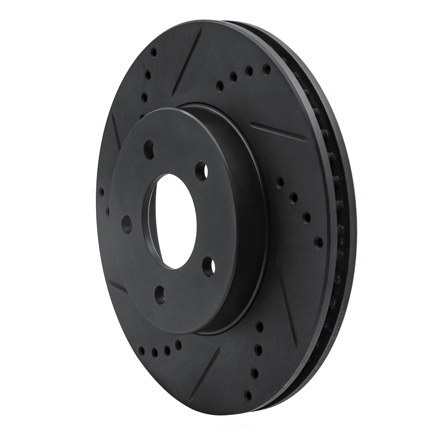 Dynamic Friction Company 633-47063L DFC Brake Rotor - Drilled And Slotted - Black