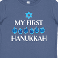 thumbnail image 4 of Inktastic My 1st Hanukkah Dreidels in Blue with Star of David Boys or Girls Baby T-Shirt, 4 of 5