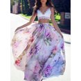 thumbnail image 4 of BOHO Hippy Women Summer Floral Long Maxi Skirt Dress, 4 of 5