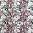thumbnail image 1 of oneOone Cotton Poplin Red Fabric Kids Animal Craft Projects Decor Fabric Printed By The Yard 56 Inch Wide, 1 of 4