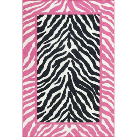 Gemma Pink/black, 53"x79" Area Rug