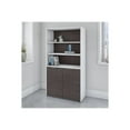 thumbnail image 4 of Bush Business Furniture Jamestown 5-Shelf 66.12H Bookcase Storm Gray/White JTB136SGWH, 4 of 6