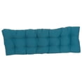 thumbnail image 2 of 55-inch by 19-inch Tufted Solid Twill Bench Cushion Blue-Color, 2 of 2