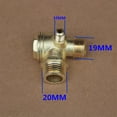 thumbnail image 2 of Air Compressor Air Compressor Check Valve Connector Tool 20mm 10mm 19mm 3 Port About 90G Check Valve Male Threaded, 2 of 6