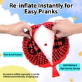 thumbnail image 3 of Whoopie Cushion, 8" Woopie Cushion, Self Inflating Whoopee Cushion, Novelty Prank Fart Cushion for Hilarious Gags and Parties, Red, 3 of 7