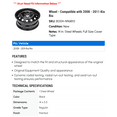 thumbnail image 2 of Wheel - Compatible with 2008 - 2011 Kia Rio 2009 2010, 2 of 2