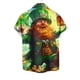 thumbnail image 4 of Blusa y camisa de manga corta con cuello vuelto para hombre, blusa informal de moda con cuello vuelto, blusa estampada de manga corta con botones, blusa de poliéster para hombre, 4 of 4