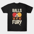 thumbnail image 1 of T-Shirt Unisexe Graphique d'Action de Compétition de Tennis de Table Intense Ball Of Fury, jusqu'à la Taille 3TG., 1 of 4