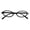 Black, variant on Agiufgs Small Oval Glasses Pc, Lightweight Narrow Frame, for Y2K Retro Fashion Accessory Setup and Daily Use, Black