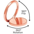 thumbnail image 2 of iDecoz Phone Ring Stand Universal Phone Ring Holder Kickstand (Rose Gold), 2 of 11