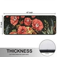 thumbnail image 5 of Kitchen Rugs Sets Of 2,Black Gothic Skull Flower Pattern Anti Fatigue Kitchen Mat Rugs Non Slip Washable,Decorative Kitchen Floor Mats for Kitchen,Sink,Laundry,17"x47"+17"x47", 5 of 5