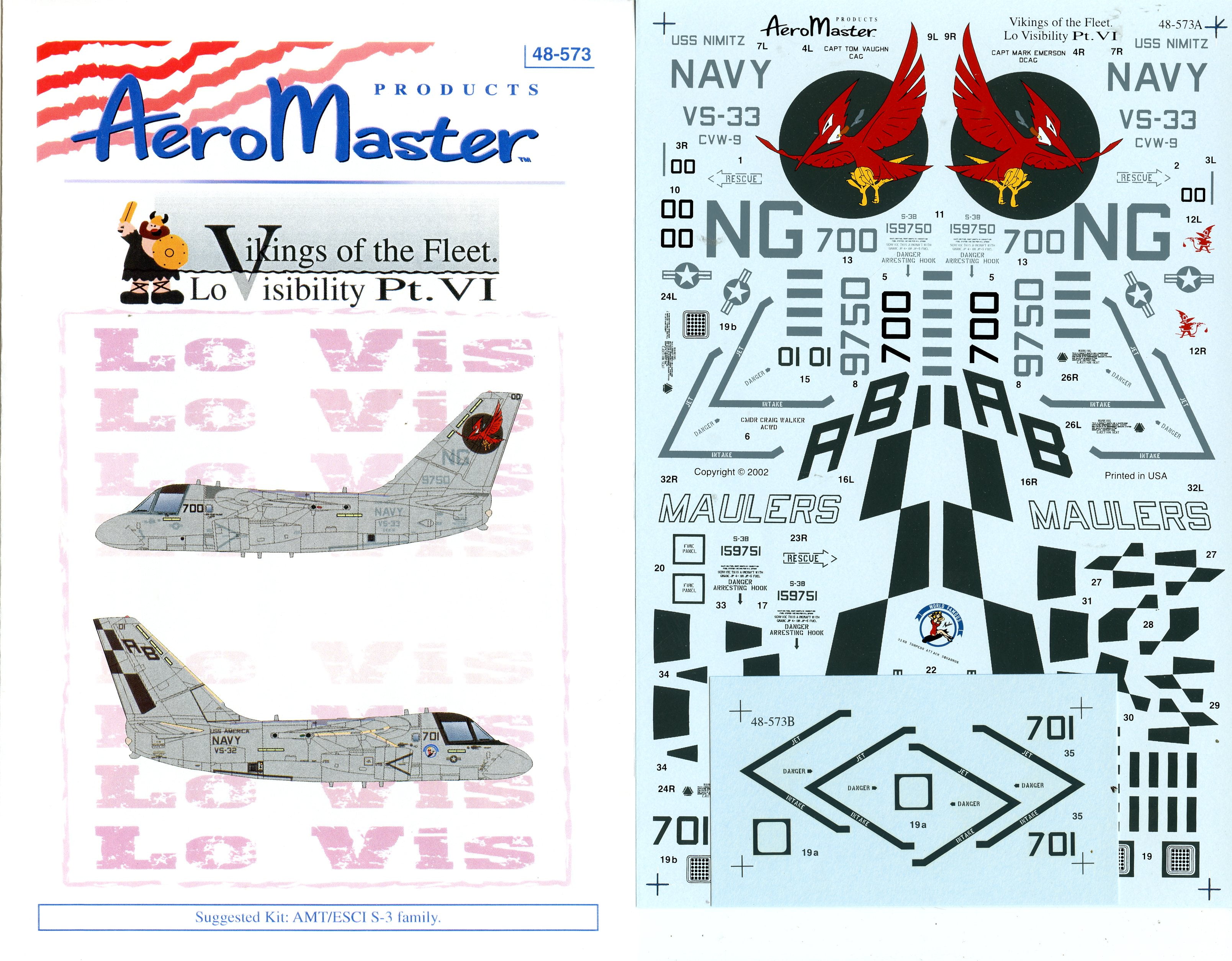 Aero Master Decals 1 48 Vikings Of The Fleet Lo Low Visibility Pt Vi 48 573 Toy Models Kits Toys Hobbies