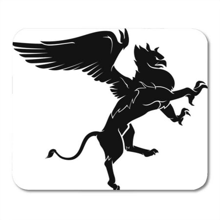 Flying Lion SIDONKU Fierce Legendary Griffin Flying Lion Tough Action Aloft Beak Mousepad Mouse Pad Mouse Mat 9x10 inch ()
