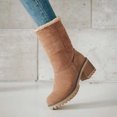 thumbnail image 4 of Botas de tacón grueso para mujer Botas de nieve antideslizantes a media pantorrilla Botas cortas con plataforma cómoda Ndcxsfigh Tenis De Mujer Tenis De Hombre, 4 of 5