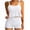 B White, variant on HAPIMO Women's Tankini Sets Spaghetti Strap Ruffled Crop Top and High Waisted Boy Shorts Modest Two Piece Bathing Suits Summer Beach Swimsuits with Chest Pad Yellow XL
