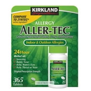 Kirkland Signature Aller-Tec Cetirizine Hydrochloride 10 mg - 365 Tablets