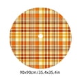 thumbnail image 3 of Fall Tree Skirt,Plaid Pattern Circular Christmas Tree Base Decorative Cover for Home Seasonal Decor Livingroom Holiday Styling, 3 of 8