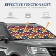 thumbnail image 4 of Wukai Fox Face Car Front Windshield Sun Shade,Sun Visor Shield Block Automotive Interior Protector Blocks UV Rays-Small, 4 of 6