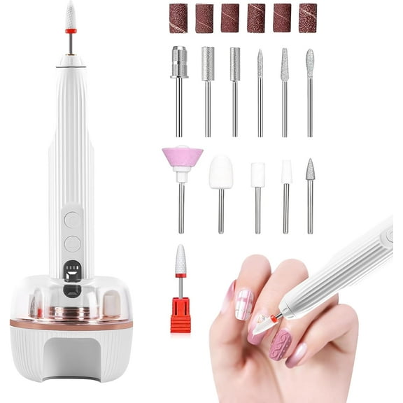 Professional Nail Drill,Electric Nail File Set,with UV LED Nail Lamp,123456789