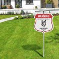 thumbnail image 5 of Warning This Property is Protected by King Shepherd 12 inch X 12 inch Shield Shaped Rust-Free Aluminum Metal Sign with Aluminum Mounting Stake Weather Resistant Made in the USA, 5 of 8