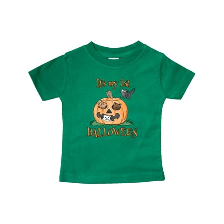 

Inktastic It s My 1st Halloween Kittens in a Pumpkin Gift Baby Boy or Baby Girl T-Shirt