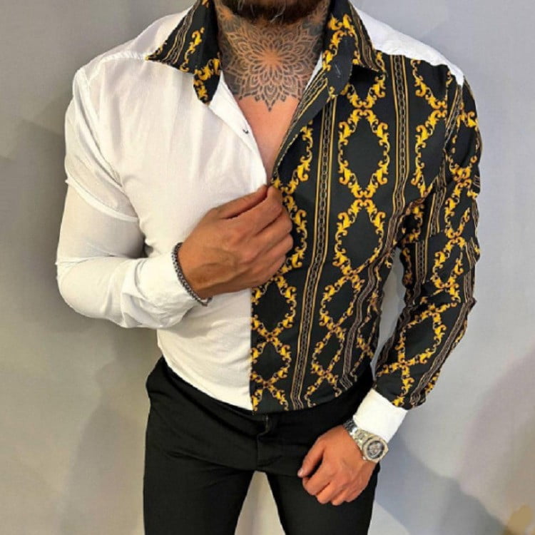 Casual Lapel Slim Dress Shirt 