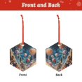 thumbnail image 2 of KLL Starry Sky Planet Lollipop Pattern Acrylic Christmas Ornaments,1 PCS Xmas Tree Decor with Ribbon 3" Christmas Décor Christmas Pendant for Hanging on Tree & Party Favors-Hexagon, 2 of 7