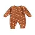thumbnail image 1 of Barboteuse Bébé Enfants Imprimé Soleil Col Manches Longues Combinaison Grenouillères, 1 of 6
